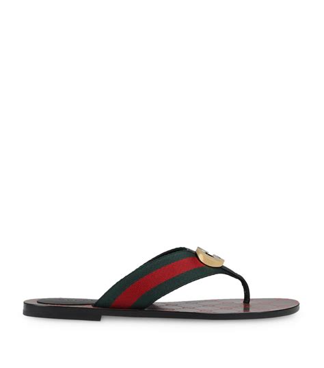 gucci striped platform sandals|Gucci interlocking sandals.